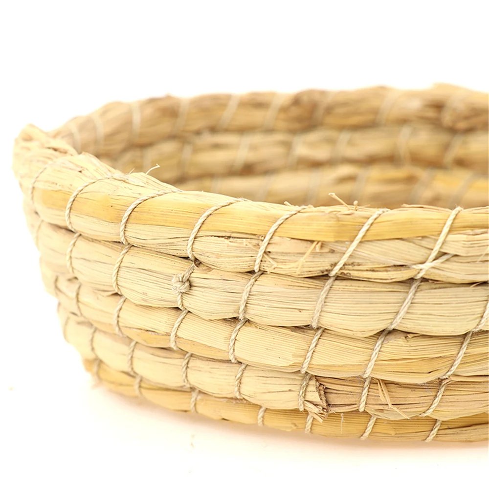 Nid d'oiseau en paille de fibre naturelle, cage à oiseaux, lieu d'élevage dominant, chambre chaude faite à la main pour animaux de compagnie, perroquets, canadditif, pigeons, colombe Nid d'oiseau en paille de fibre naturelle, cage à oiseaux, lieu d'élevage dominant, chambre chaude faite à la main pour animaux de compagnie, perroquets, canadditif, pigeons, colombe