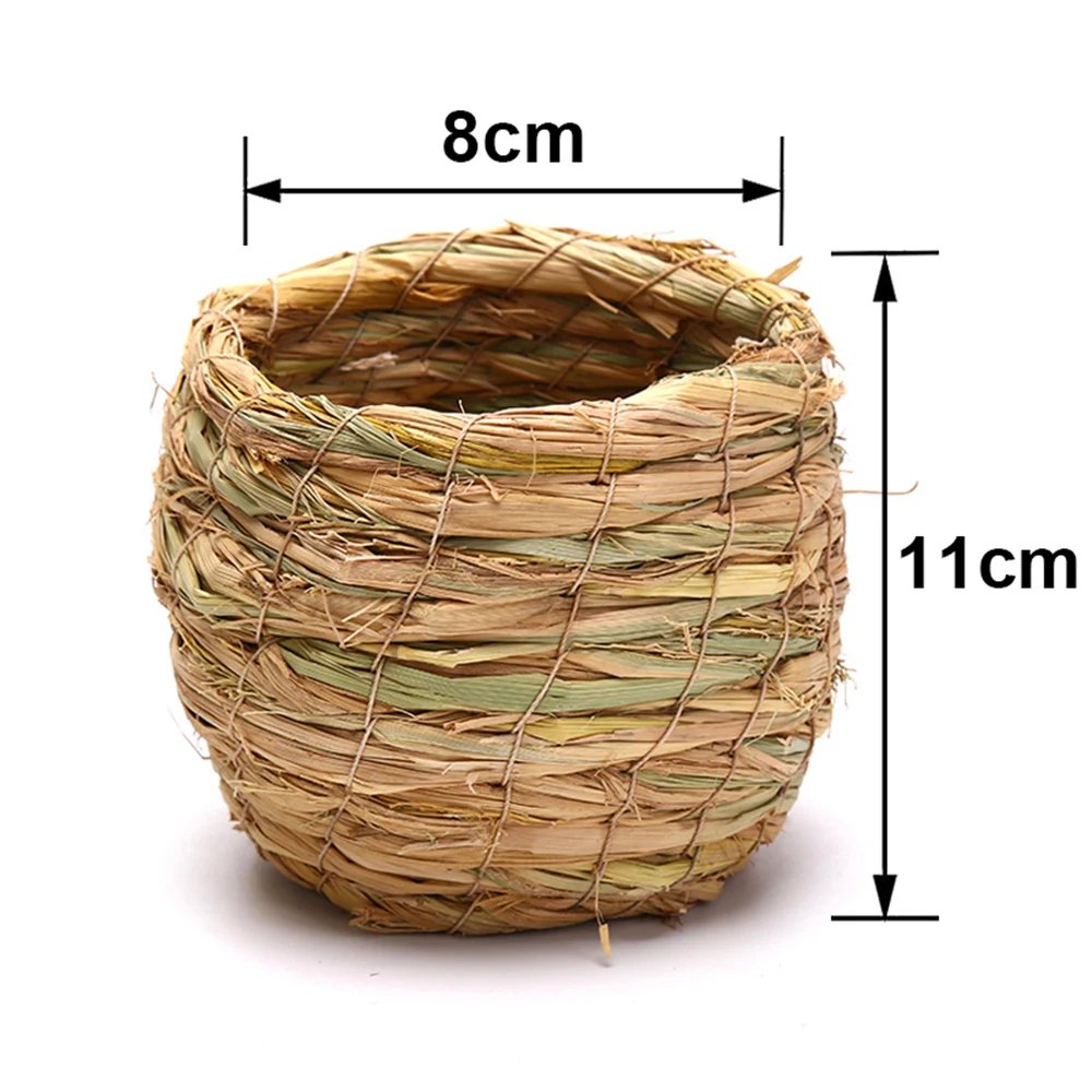 Nid d'oiseau en paille de fibre naturelle, cage à oiseaux, lieu d'élevage dominant, chambre chaude faite à la main pour animaux de compagnie, perroquets, canadditif, pigeons, colombe Nid d'oiseau en paille de fibre naturelle, cage à oiseaux, lieu d'élevage dominant, chambre chaude faite à la main pour animaux de compagnie, perroquets, canadditif, pigeons, colombe