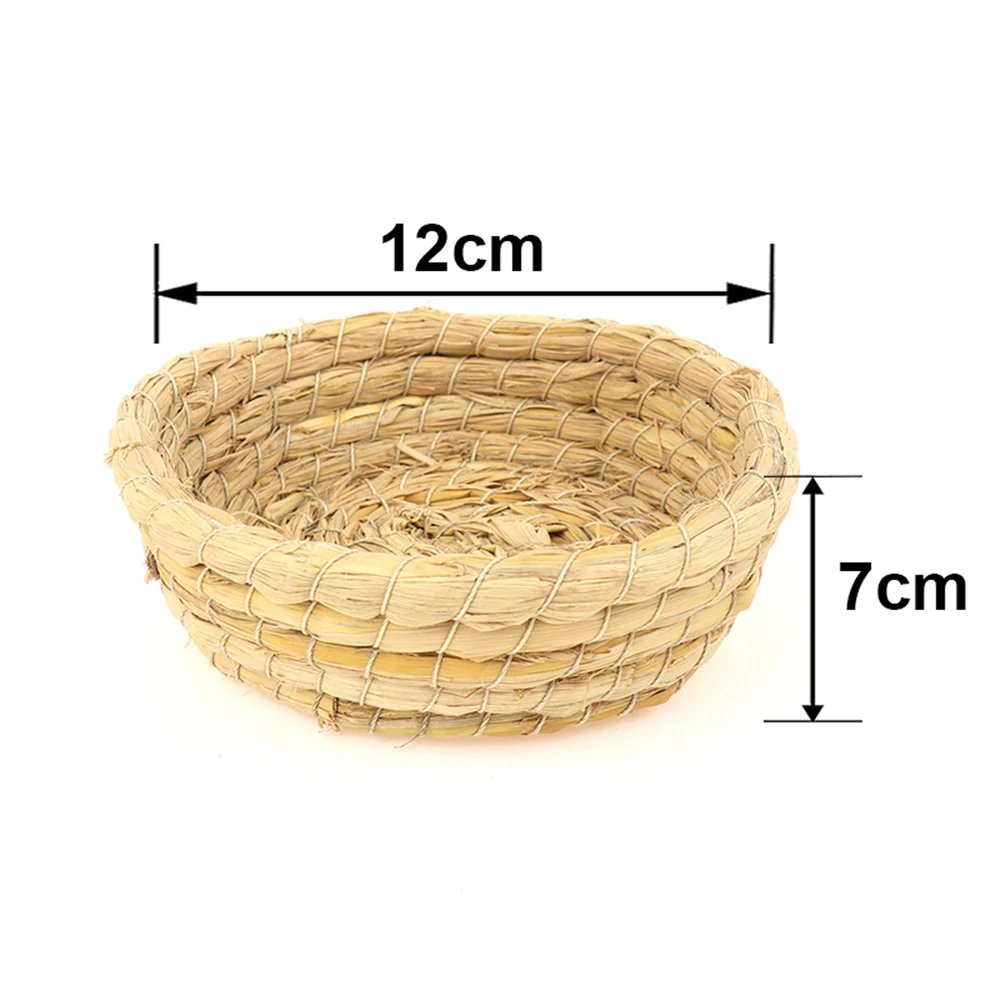 Nid d'oiseau en paille de fibre naturelle, cage à oiseaux, lieu d'élevage dominant, chambre chaude faite à la main pour animaux de compagnie, perroquets, canadditif, pigeons, colombe Nid d'oiseau en paille de fibre naturelle, cage à oiseaux, lieu d'élevage dominant, chambre chaude faite à la main pour animaux de compagnie, perroquets, canadditif, pigeons, colombe