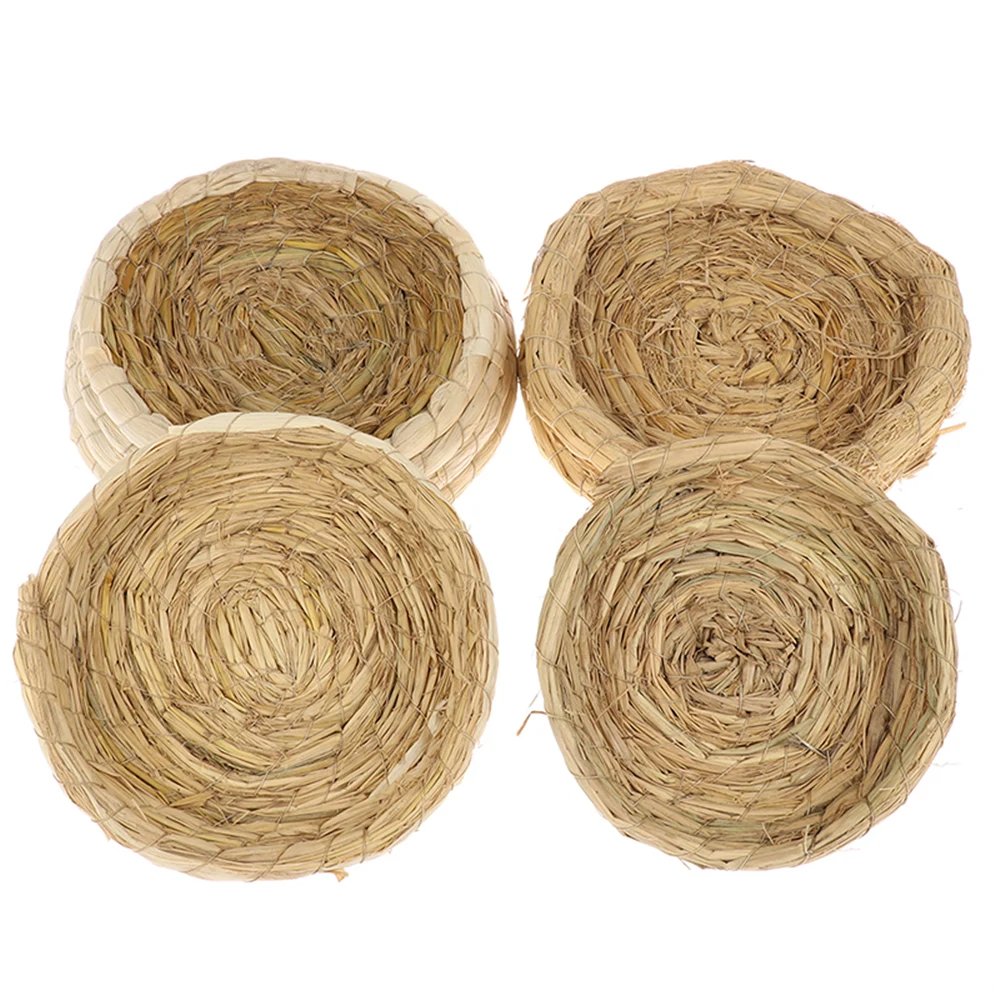Nid d'oiseau en paille de fibre naturelle, cage à oiseaux, lieu d'élevage dominant, chambre chaude faite à la main pour animaux de compagnie, perroquets, canadditif, pigeons, colombe Nid d'oiseau en paille de fibre naturelle, cage à oiseaux, lieu d'élevage dominant, chambre chaude faite à la main pour animaux de compagnie, perroquets, canadditif, pigeons, colombe
