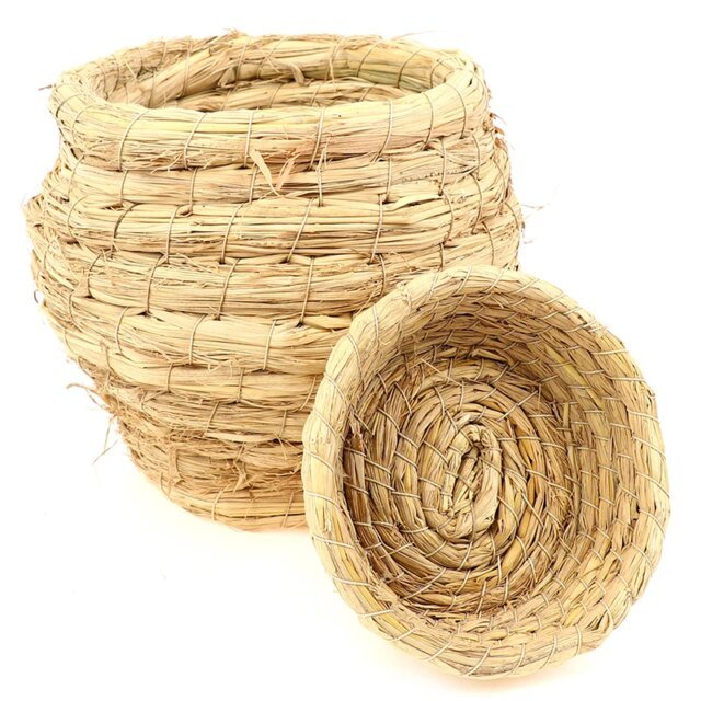 Nid d'oiseau en paille de fibre naturelle｜cage à oiseaux – Image 4