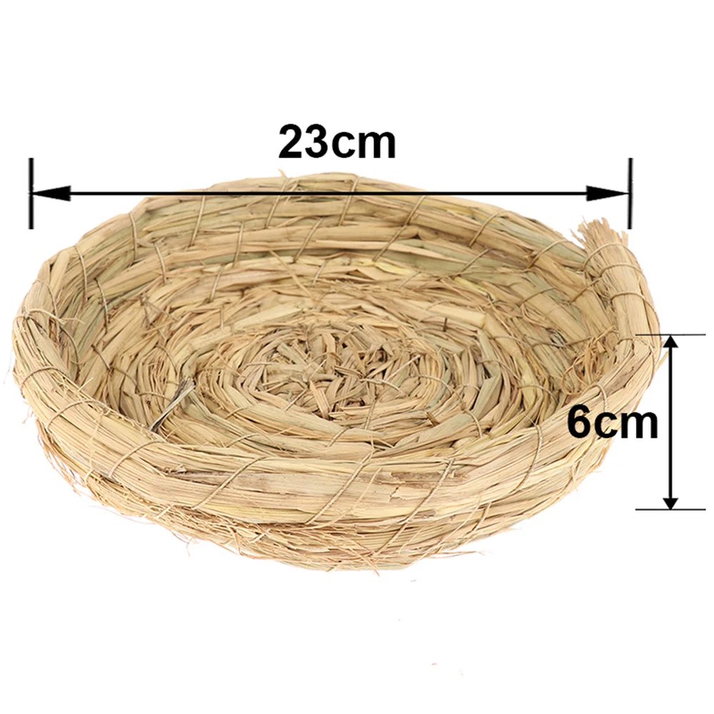 Nid d'oiseau en paille de fibre naturelle, cage à oiseaux, lieu d'élevage dominant, chambre chaude faite à la main pour animaux de compagnie, perroquets, canadditif, pigeons, colombe Nid d'oiseau en paille de fibre naturelle, cage à oiseaux, lieu d'élevage dominant, chambre chaude faite à la main pour animaux de compagnie, perroquets, canadditif, pigeons, colombe