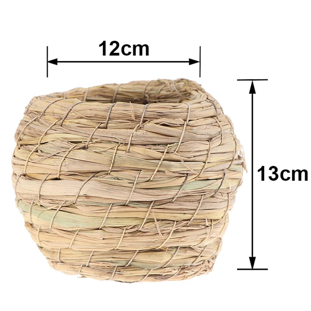Nid d'oiseau en paille de fibre naturelle, cage à oiseaux, lieu d'élevage dominant, chambre chaude faite à la main pour animaux de compagnie, perroquets, canadditif, pigeons, colombe Nid d'oiseau en paille de fibre naturelle, cage à oiseaux, lieu d'élevage dominant, chambre chaude faite à la main pour animaux de compagnie, perroquets, canadditif, pigeons, colombe