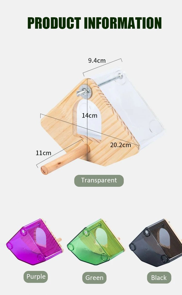 Nid d'Oiseau Transparent en Acrylique, Boîte de Nid, Maison d'Élevage de Perroquets, Accessoires de Cage à Oiseaux Nid d'Oiseau Transparent en Acrylique, Boîte de Nid, Maison d'Élevage de Perroquets, Accessoires de Cage à Oiseaux