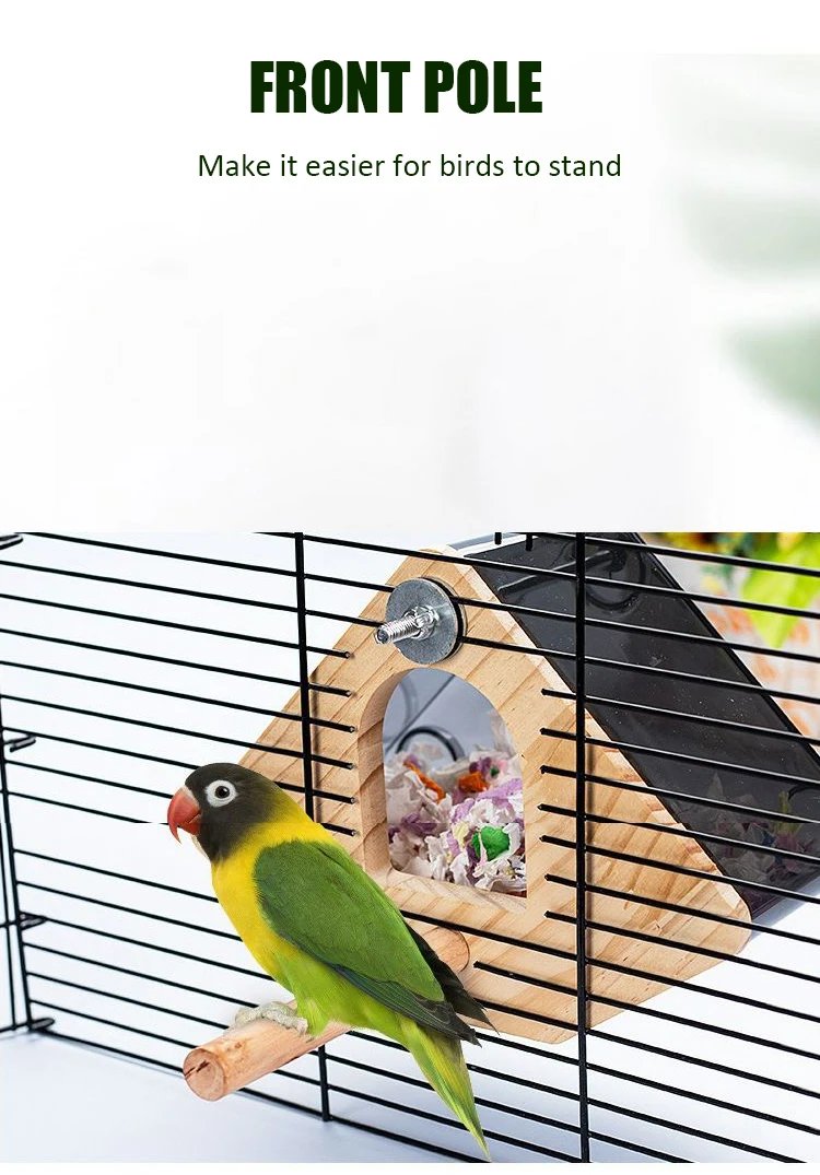 Nid d'Oiseau Transparent en Acrylique, Boîte de Nid, Maison d'Élevage de Perroquets, Accessoires de Cage à Oiseaux Nid d'Oiseau Transparent en Acrylique, Boîte de Nid, Maison d'Élevage de Perroquets, Accessoires de Cage à Oiseaux