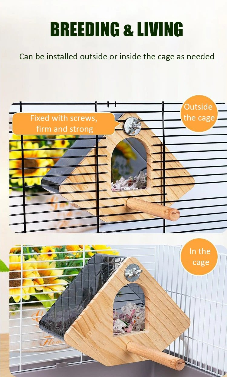 Nid d'Oiseau Transparent en Acrylique, Boîte de Nid, Maison d'Élevage de Perroquets, Accessoires de Cage à Oiseaux Nid d'Oiseau Transparent en Acrylique, Boîte de Nid, Maison d'Élevage de Perroquets, Accessoires de Cage à Oiseaux