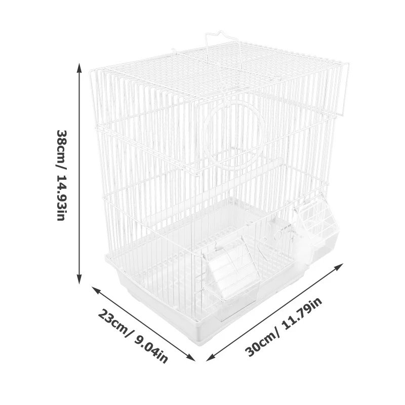 Cage à oiseaux en fer forgé pour voyage, cage pour perroquet, calopsitte, fil pour animaux de compagnie, déterminer le transport, grive