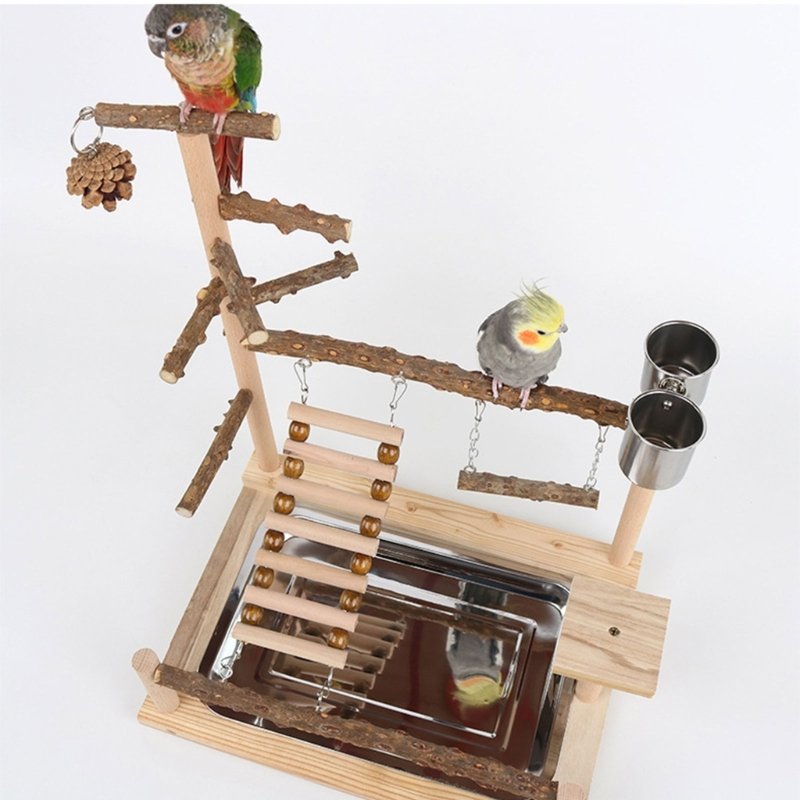 Jouet de balançoire pour oiseaux, perroquet en bois, perchoir, support de jeu, chFukjos, aire de jeux, 2023 Jouet de balançoire pour oiseaux, perroquet en bois, perchoir, support de jeu, chFukjos, aire de jeux, 2023