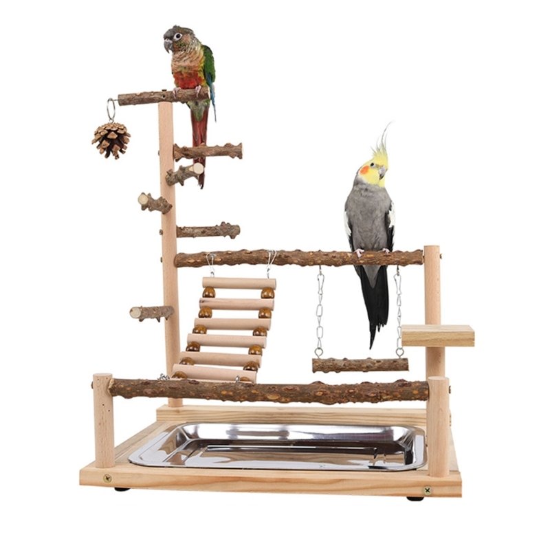 Jouet de balançoire pour oiseaux, perroquet en bois, perchoir, support de jeu, chFukjos, aire de jeux, 2023 Jouet de balançoire pour oiseaux, perroquet en bois, perchoir, support de jeu, chFukjos, aire de jeux, 2023
