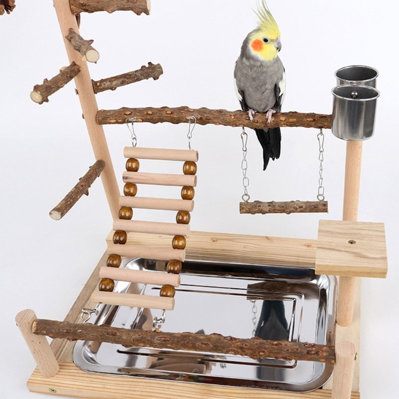 Jouet de balançoire pour oiseaux, perroquet en bois, perchoir, support de jeu, chFukjos, aire de jeux, 2023 Jouet de balançoire pour oiseaux, perroquet en bois, perchoir, support de jeu, chFukjos, aire de jeux, 2023