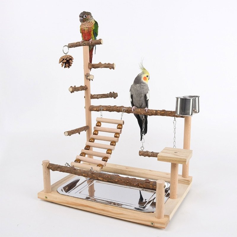 Jouet de balançoire pour oiseaux, perroquet en bois, perchoir, support de jeu, chFukjos, aire de jeux, 2023 Jouet de balançoire pour oiseaux, perroquet en bois, perchoir, support de jeu, chFukjos, aire de jeux, 2023