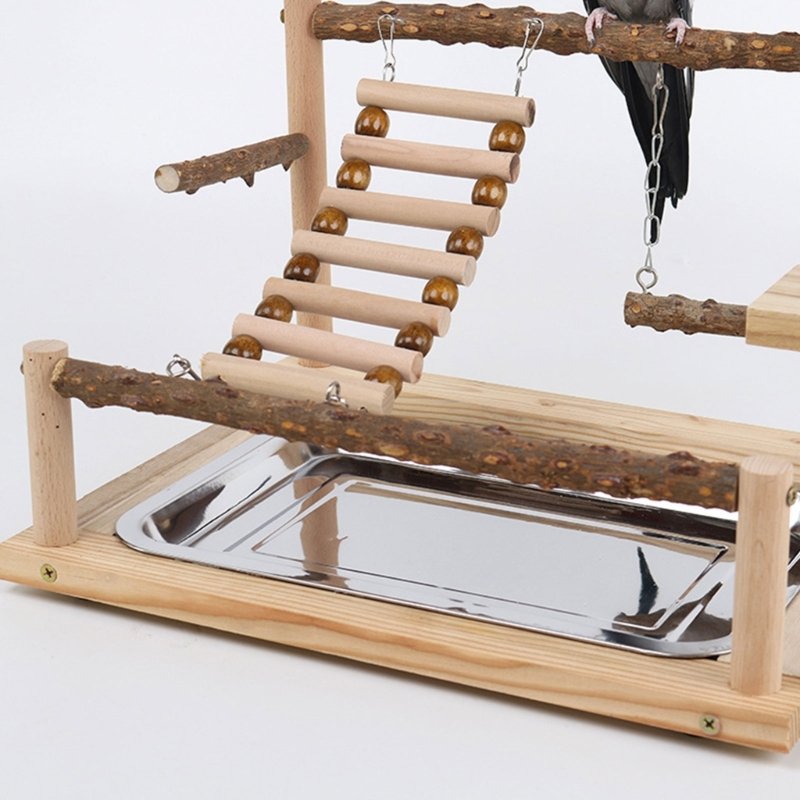 Jouet de balançoire pour oiseaux, perroquet en bois, perchoir, support de jeu, chFukjos, aire de jeux, 2023 Jouet de balançoire pour oiseaux, perroquet en bois, perchoir, support de jeu, chFukjos, aire de jeux, 2023