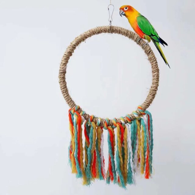 Jouet de coton pour perroquet | support d'escalade | fournitures pour oiseaux de compagnie