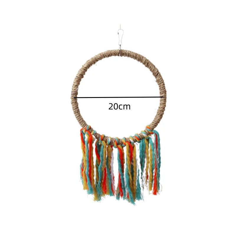Jouet en ULde coton pour perroquet ChFukBite, perchoir, balançoire, anneau, support d'escalade, fournitures pour oiseaux de compagnie