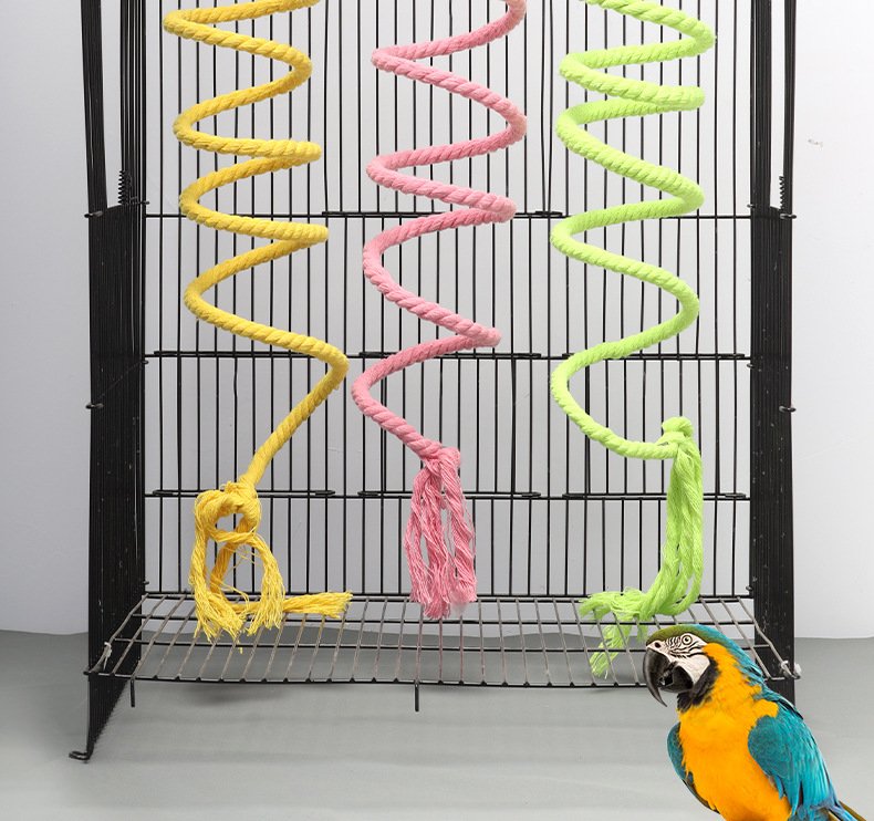 Accessoires pour oiseaux S/M, jouets pour perroquets, ChFuk Climbing, balançoire pour animaux de compagnie, document aléatoire, fournitures pour animaux de compagnie, tionniste et pour perroquet, D9096, 1PC