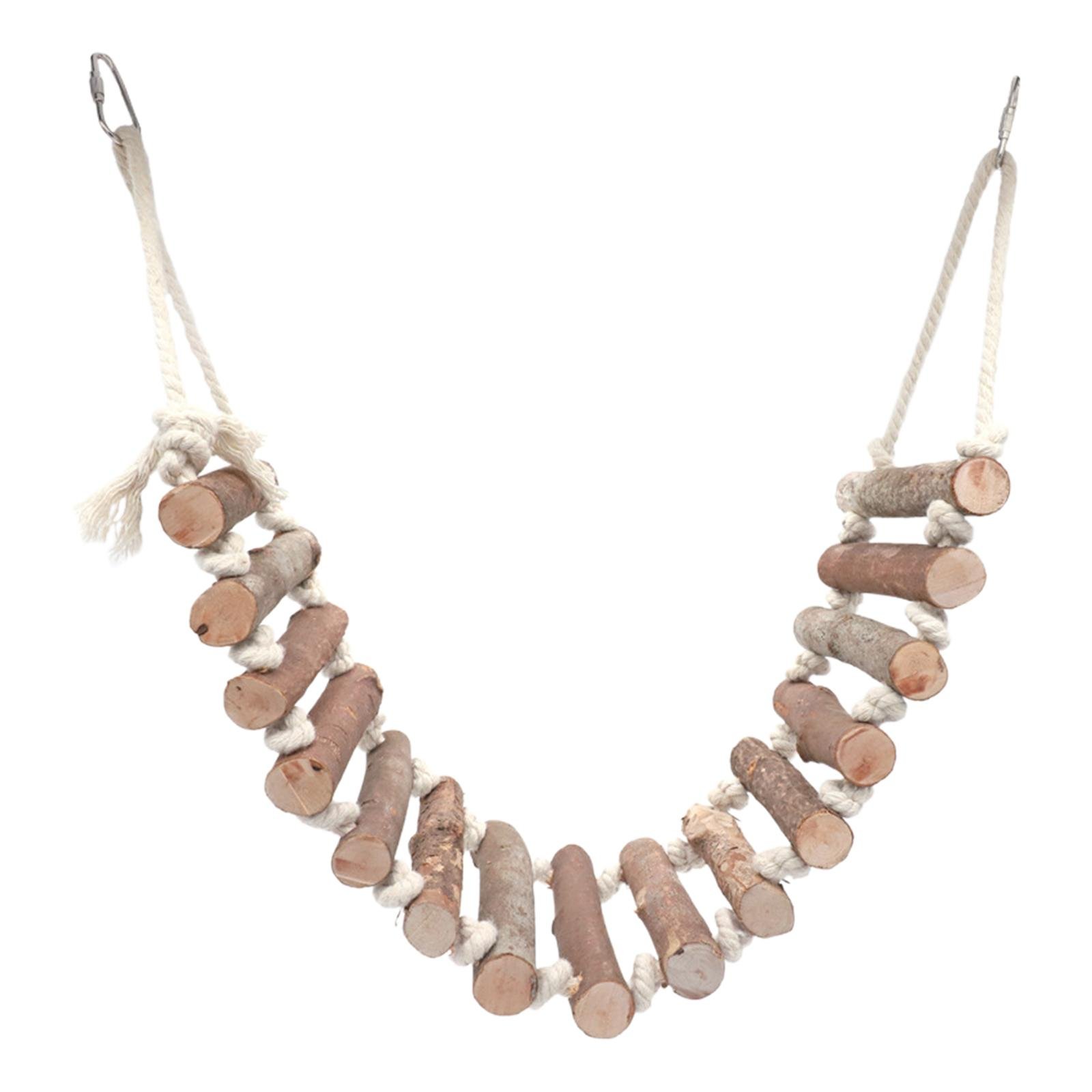 Échelle de ULen bois pour oiseaux, support de rongeur, balançoire, perroquet d'escalade, échelle de rat pour calopsittes, conures, fournitures pour animaux de compagnie