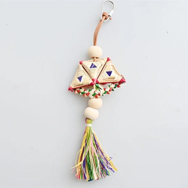 Jouets à mâcher faits à la main pour oiseaux de compagnie | perroquet de style aléatoire | pendentif de jeu – Image 4