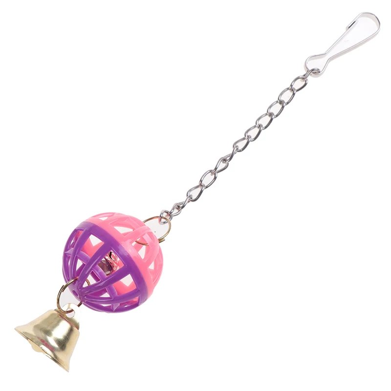 Jouets pour oiseaux de compagnie mignons, perruche d'escalade, morsure, mâcher avec frontal swing, cloche, balle, fournitures pour animaux de compagnie