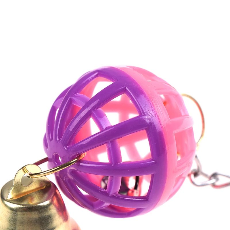 Jouets pour oiseaux de compagnie mignons, perruche d'escalade, morsure, mâcher avec frontal swing, cloche, balle, fournitures pour animaux de compagnie