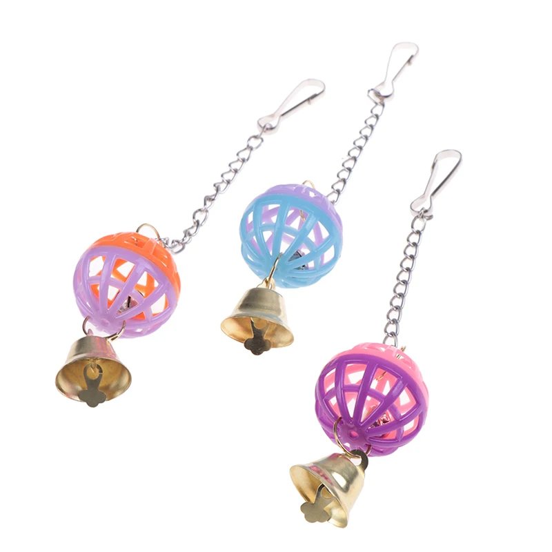 Jouets pour oiseaux de compagnie mignons, perruche d'escalade, morsure, mâcher avec frontal swing, cloche, balle, fournitures pour animaux de compagnie