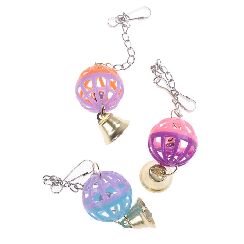 Jouets pour oiseaux de compagnie mignons, perruche d'escalade, morsure, mâcher avec frontal swing, cloche, balle, fournitures pour animaux de compagnie