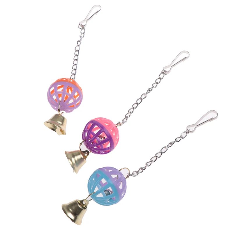 Jouets pour oiseaux de compagnie mignons, perruche d'escalade, morsure, mâcher avec frontal swing, cloche, balle, fournitures pour animaux de compagnie