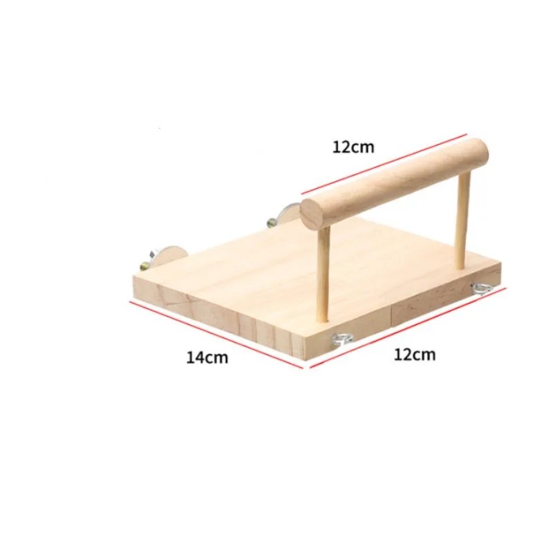Jouet balançoire en bois pour oiseaux, perchoir perroquet, support de jeu avec perles ChFukjos, aire de jeux pour perruches