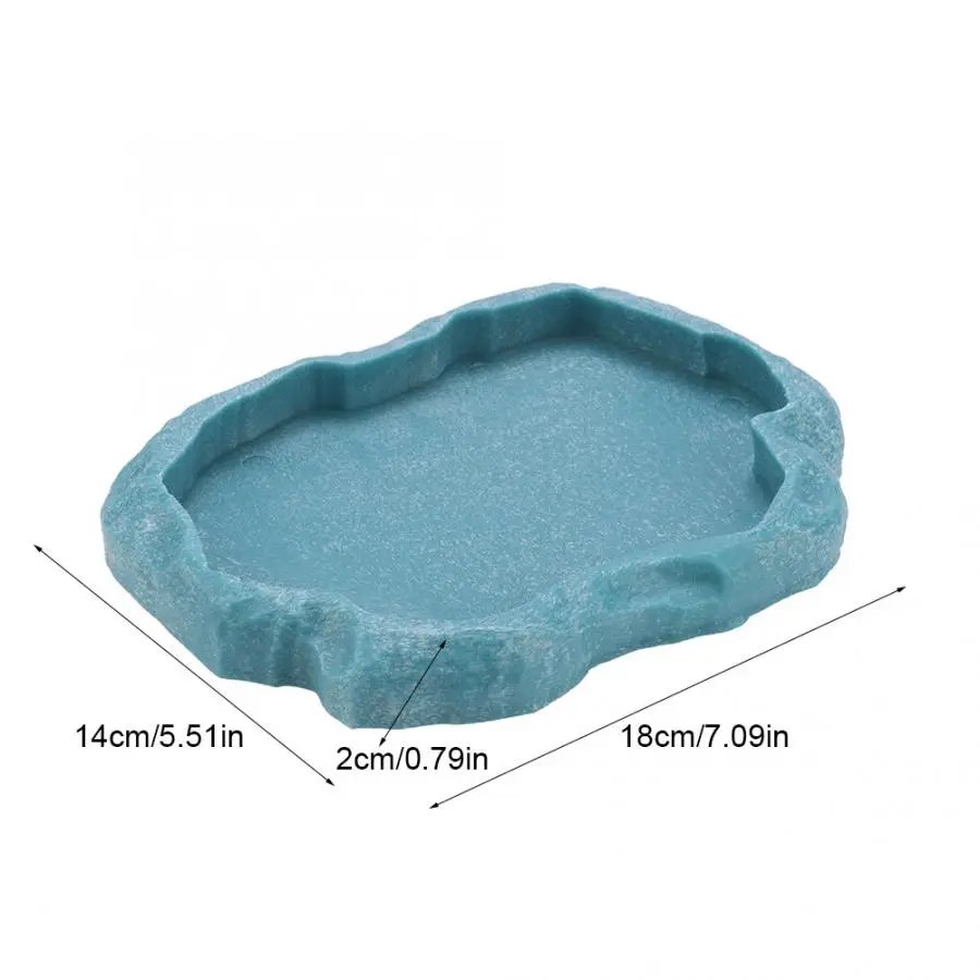Filles d'alimentation en résine pour animaux de compagnie, bol pour animaux de compagnie, pot d'eau non cubique, reptile, tortue, tortue, scorpion, lézard, crabe, outil
