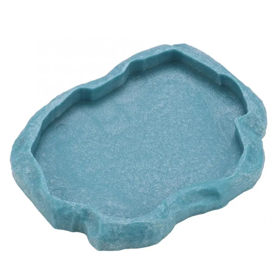 Filles d'alimentation en résine pour animaux de compagnie, bol pour animaux de compagnie, pot d'eau non cubique, reptile, tortue, tortue, scorpion, lézard, crabe, outil