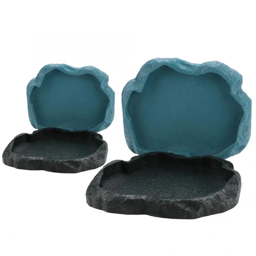 Filles d'alimentation en résine pour animaux de compagnie, bol pour animaux de compagnie, pot d'eau non cubique, reptile, tortue, tortue, scorpion, lézard, crabe, outil