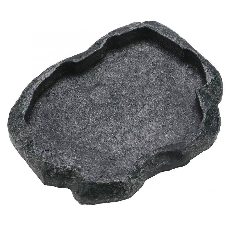 Filles d'alimentation en résine pour animaux de compagnie, bol pour animaux de compagnie, pot d'eau non cubique, reptile, tortue, tortue, scorpion, lézard, crabe, outil