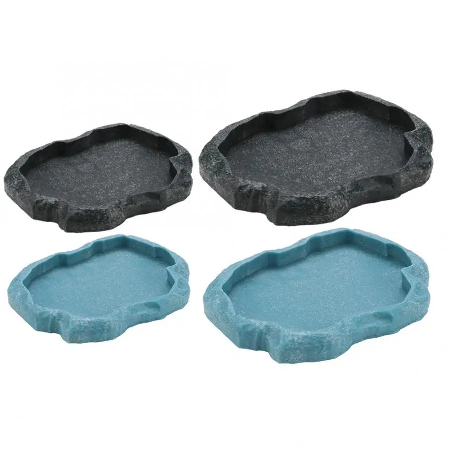 Filles d'alimentation en résine pour animaux de compagnie, bol pour animaux de compagnie, pot d'eau non cubique, reptile, tortue, tortue, scorpion, lézard, crabe, outil