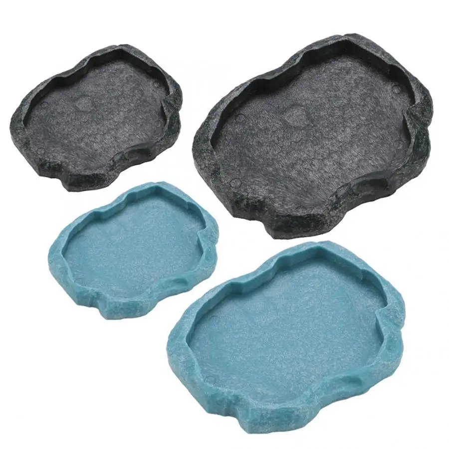 Filles d'alimentation en résine pour animaux de compagnie, bol pour animaux de compagnie, pot d'eau non cubique, reptile, tortue, tortue, scorpion, lézard, crabe, outil