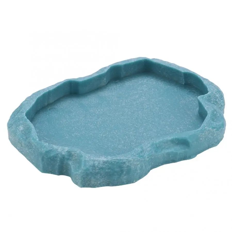 Filles d'alimentation en résine pour animaux de compagnie, bol pour animaux de compagnie, pot d'eau non cubique, reptile, tortue, tortue, scorpion, lézard, crabe, outil
