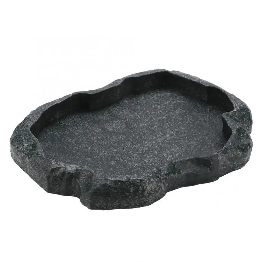 Filles d'alimentation en résine pour animaux de compagnie, bol pour animaux de compagnie, pot d'eau non cubique, reptile, tortue, tortue, scorpion, lézard, crabe, outil