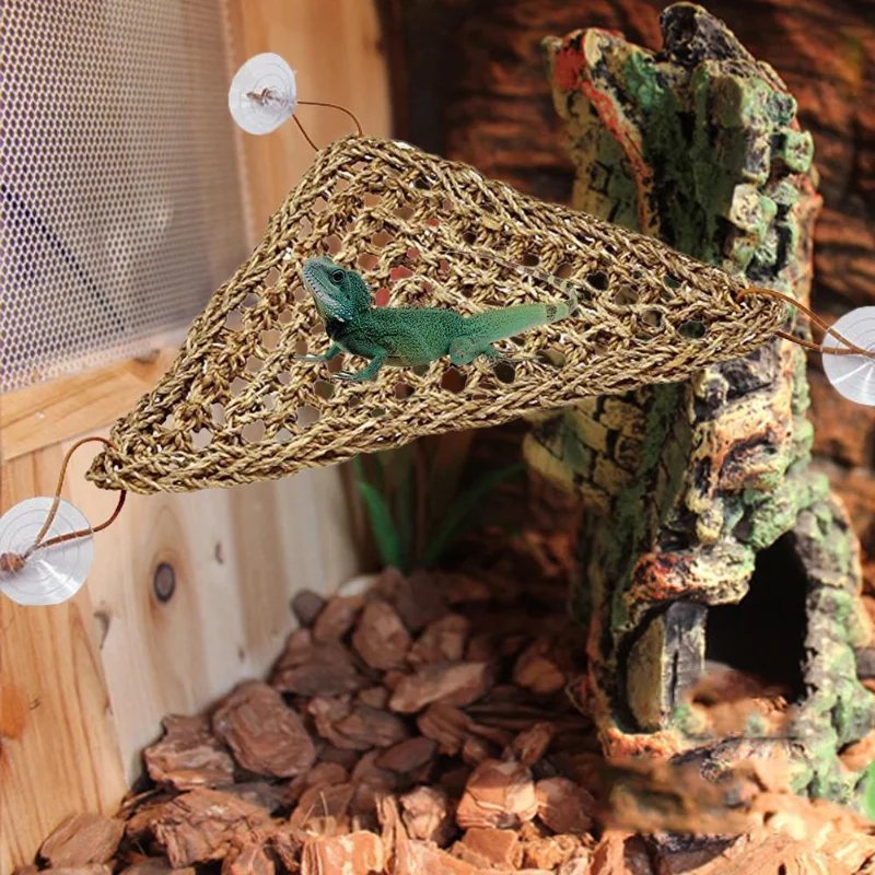 Hamac Dragon barbu pour reptiles, chaise longue pour caméléon, lézards, serpent Gecko, coussin Lguana, balançoire de lit pour animaux de compagnie Hamac Dragon barbu pour reptiles, chaise longue pour caméléon, lézards, serpent Gecko, coussin Lguana, balançoire de lit pour animaux de compagnie