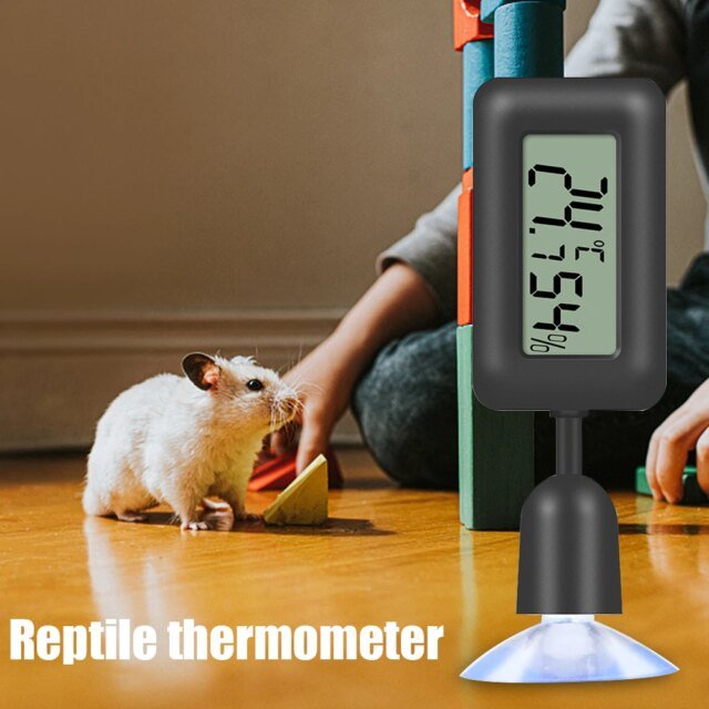 Hygromètre numérique pour reptile avec ventouse | température et humidité pour animaux de compagnie – Image 5