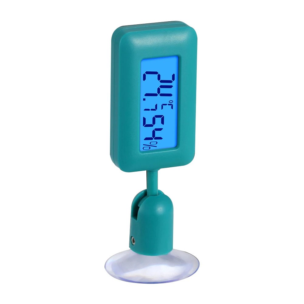 Therye.com-Hygromètre numérique pour reptile avec ventouse, température et humidité pour animaux de compagnie, accessoires de terrarium