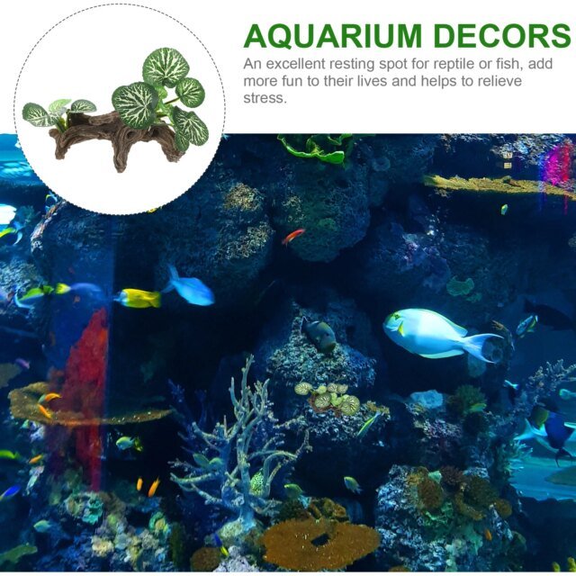 Ornements d'Aquarium en Résine Artificielle｜Simulation de Plantes Précieuses – Image 2