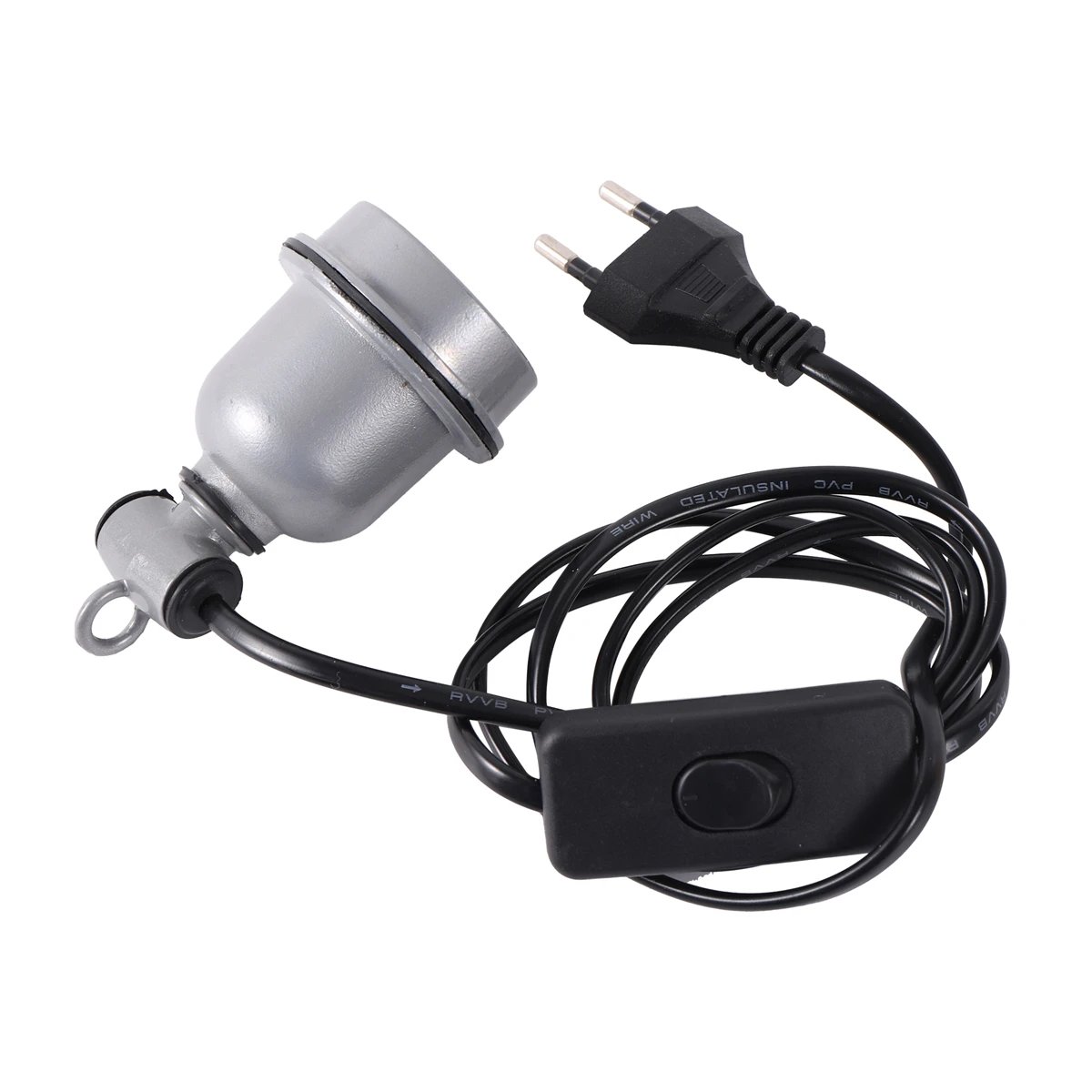 1 Pc E27 Reptile Pet Lézard Lampe Chauffante Norme Européenne Prise Fil Piggy Poulet Couvaison Spirale Chauffage Lampe Socket