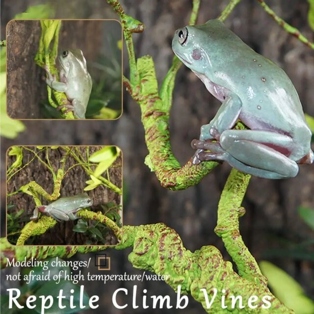 Feuilles en plastique flexibles suspendues pour les plantes reptiles – Image 3