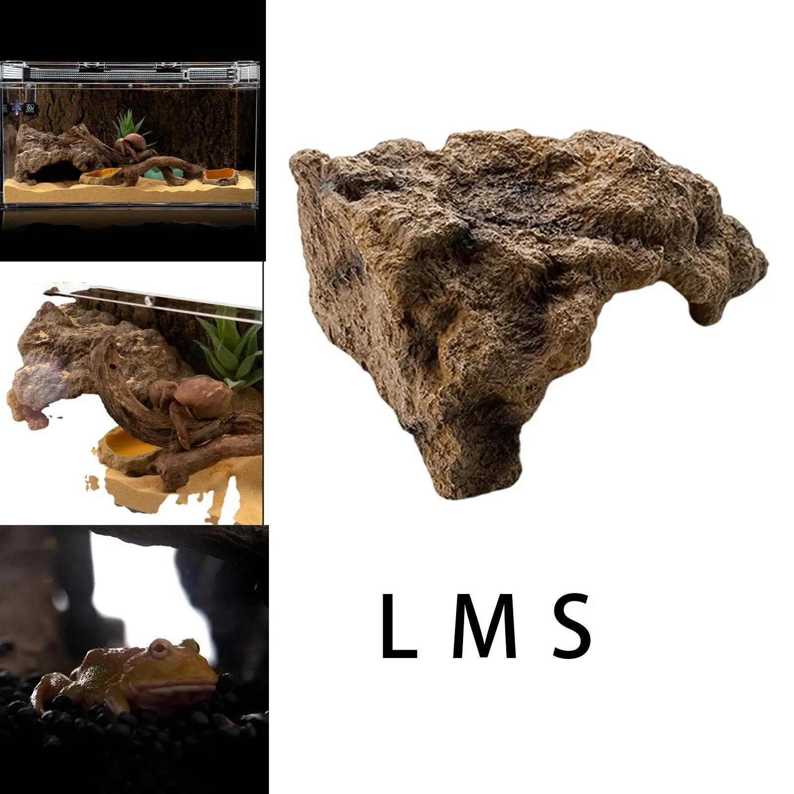 Cache-reptiles de simulation pour la diversification, accessoires de décoration, abri