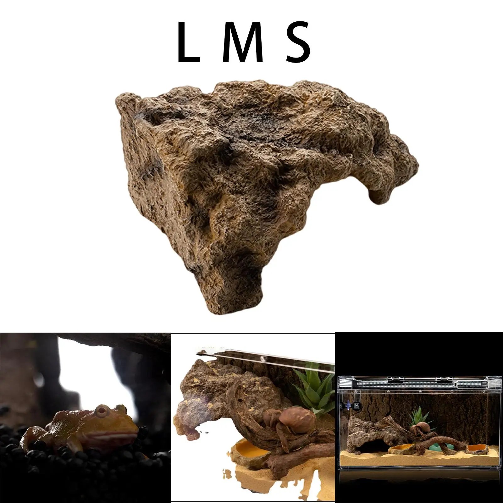 Cache-reptiles de simulation pour la diversification, accessoires de décoration, abri