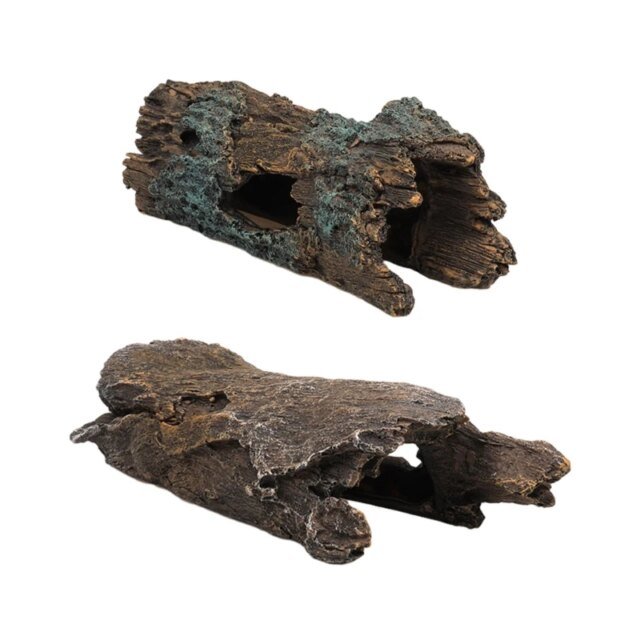 Résine Reptiles Hideout DIY Résine Fish Tank Aquarium Artificiel Tronc D'arbre Simulation Tronc D'arbre pour Reptiles Abri