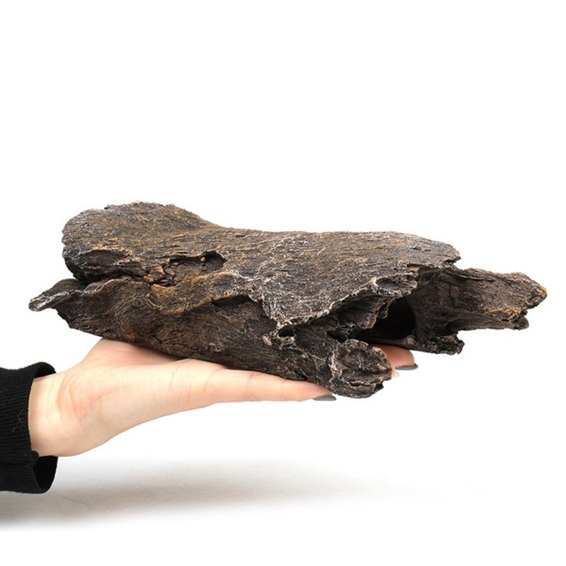 Résine Reptiles Hideout DIY Résine Fish Tank Aquarium Artificiel Tronc D'arbre Simulation Tronc D'arbre pour Reptiles Abri
