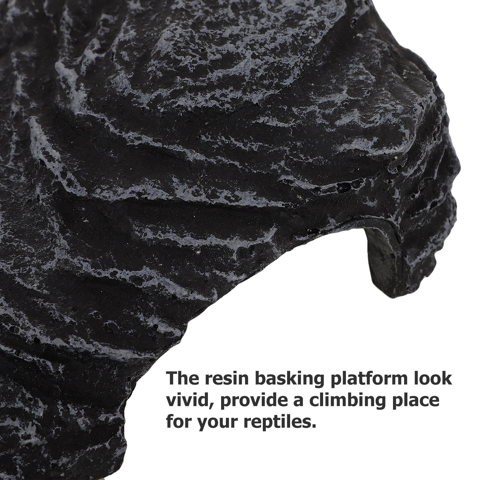 Plate-forme de repos pour tortue, cachette de crabe ermite, plate-forme d'escalade pour reptiles, résine précieuse, ornement d'aquarium, habitat de tortue