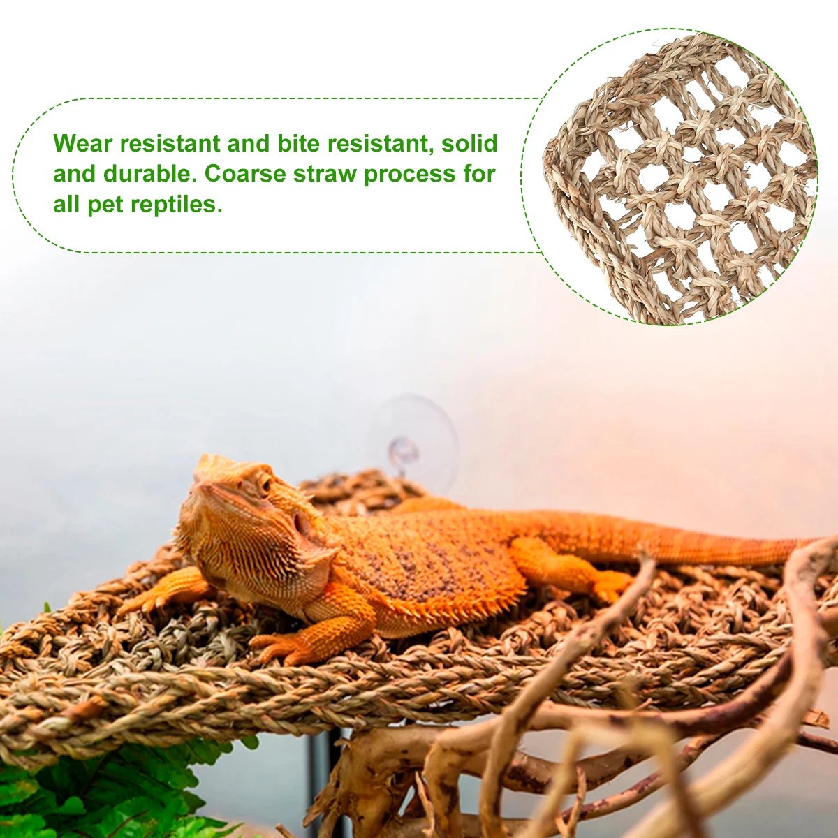 Décoration de terrarium de hamac de reptile, tapis d'oiseaux, chaise longue de lézard, petits crabes ermites, lit de Grovos, fournitures pour animaux de compagnie